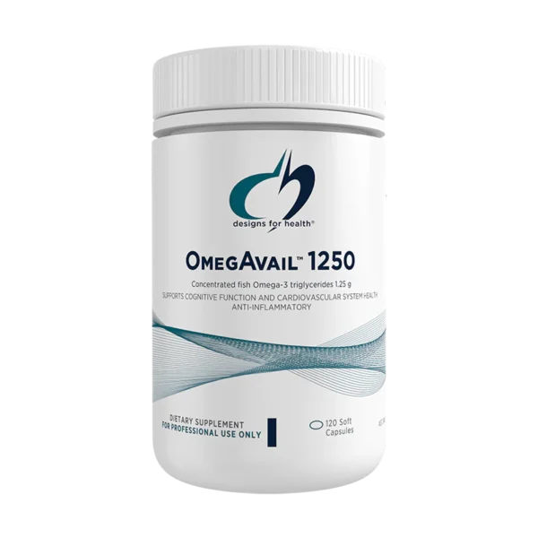 Designs for Health OMEGAVAIL 1250 120 Soft Capsules